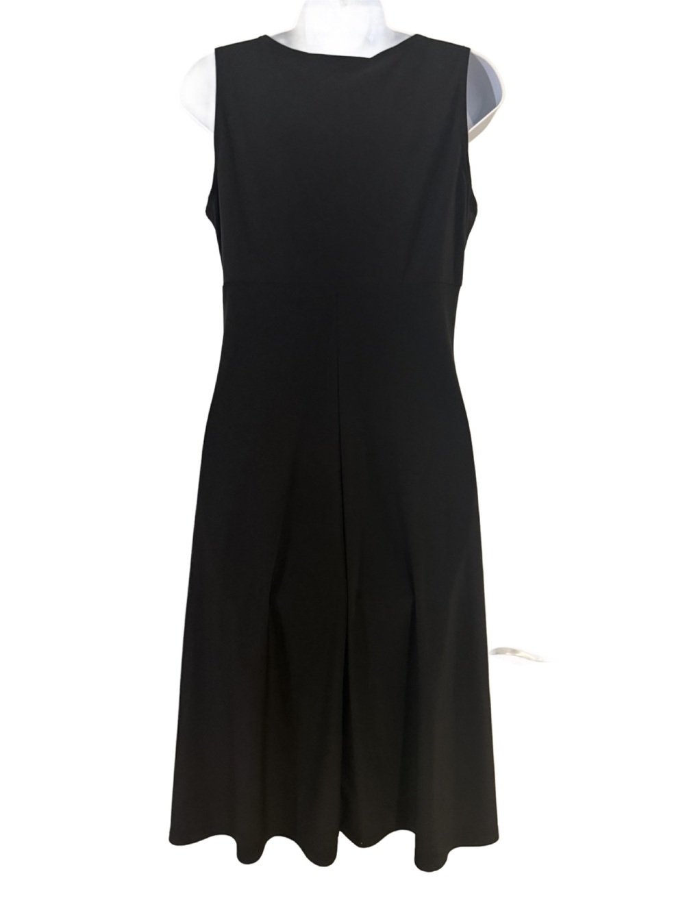 Sleeveless Black Midi Dress by R&K - Classic Everyday Fit. 10P - Picture 3 of 8